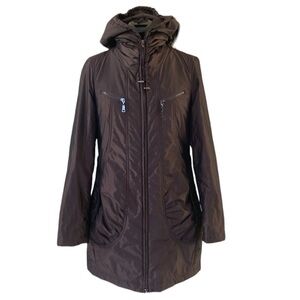 Ana Sousa Jacket Brown Green Inside Enrichment/Padding Portuguese Sz 8 Polyester